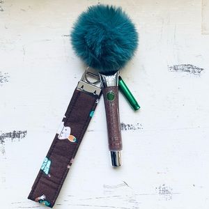 Green Apple Lip Gloss Willy Wonka Keyfob Keychain